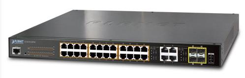 Switch Planet GS-4210-24P4C, Gigabit, 24 Porturi, PoE, 4 x SFP