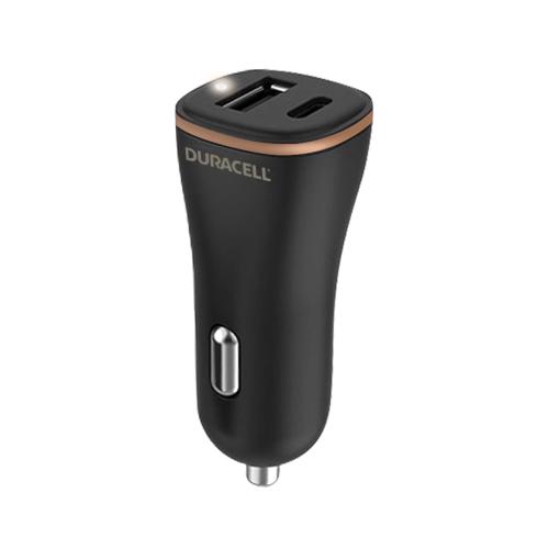 Incarcator auto Duracell DR6026A, 27W, 1 x USB-A, 1 x USB-C, PD Fast Charging (Negru)