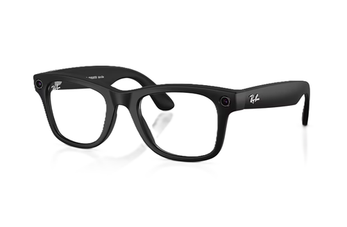 Ochelari Smart Ray-ban META Wayfarer Gen 2 RW4012 601SSB 53-22, Wi-Fi 6, Bluetooth, Aparat foto cu filmare, Asistent vocal, 32GB Flash, Lentile Transparente (Negru)