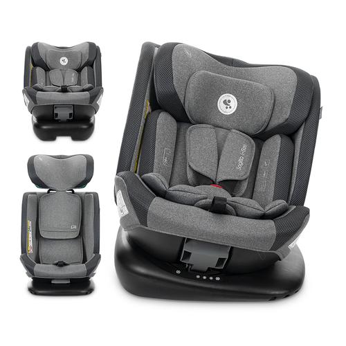Scaun auto pentru copii Lorelli Sagitta, i-Size, rotativ 360, protectie laterala SPS, spatar reglabil, 0-12 ani, 40-150 cm, SPS, Gri