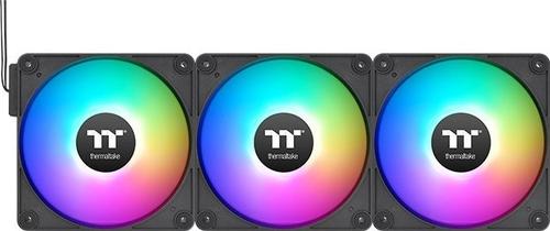 Set ventilatoare Thermaltake CT120 EX ARGB Sync, 120mm, 4-pin PWM, 2000 RPM, 3 bucati (Negru)
