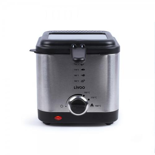 Friteuza electrica Livoo DOC240, 900 W, Capacitate 1.5 l (Inox)