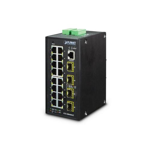 Switch industrial, Planet, Gigabit Ethernet, IGS-20040MT