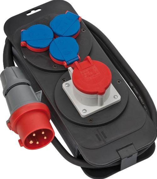 Prelungitor Brennenstuhl H07RN-F 5G1.5, 2 m, 400 V, 16 A, IP44 (Negru)