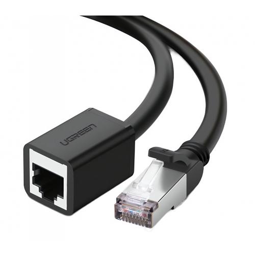 Prelungitor Cablu Retea UGREEN NW112, RJ45 - RJ45, 2m, Negru