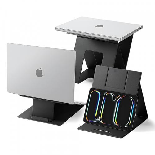 Suport Spigen AMP11119 Slim Fold LD201-S10 pentru Laptop / Tableta, Negru