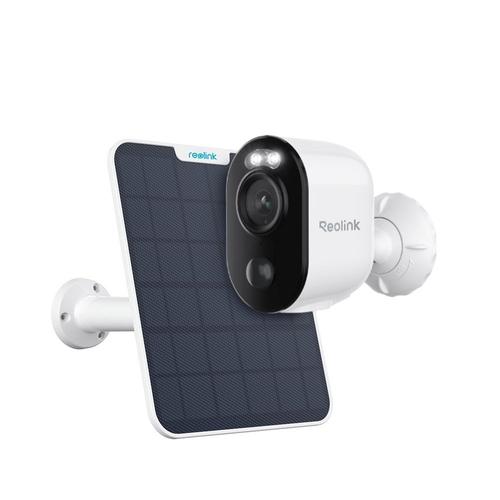 Camera supraveghere exterior wireless Reolink Argus B310 cu panou solar Reolink B310+SOLAR, 3 MP, 4 mm, IR / lumina alba 10 m, Wi-Fi, detectie persoane / vehicule / animale, acumulator 6000mAh, microfon, difuzor