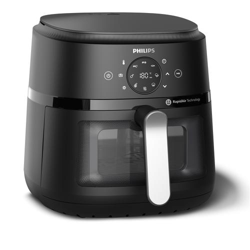 Friteuza cu aer cald Philips NA231/00, 6.2 l, 13 programe, 1700 W, Timer 60 minute, Temperatura ajustabila 60-200 C (Argintiu/Negru)