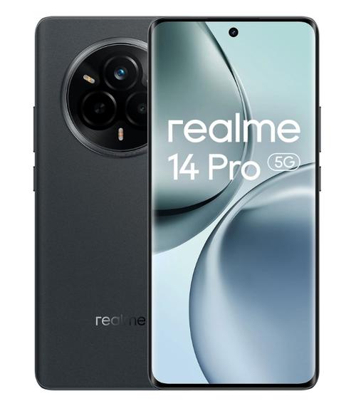 Telefon Mobil Realme 14 Pro, Procesor Mediatek Dimensity 7300 Energy Octa-Core, OLED 6.77inch, 12GB RAM, 512GB Flash, Camera Duala 50 + 2 MP, Wi-Fi, 5G, Dual SIM, Android (Gri)