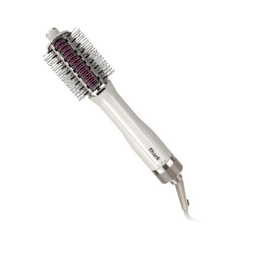 Perie electrica de par Shark SmoothStyle HT202EU, 900 W, Placi ceramice, 3 trepte temperatura, Par umed/uscat, 1.8 m (Alb)