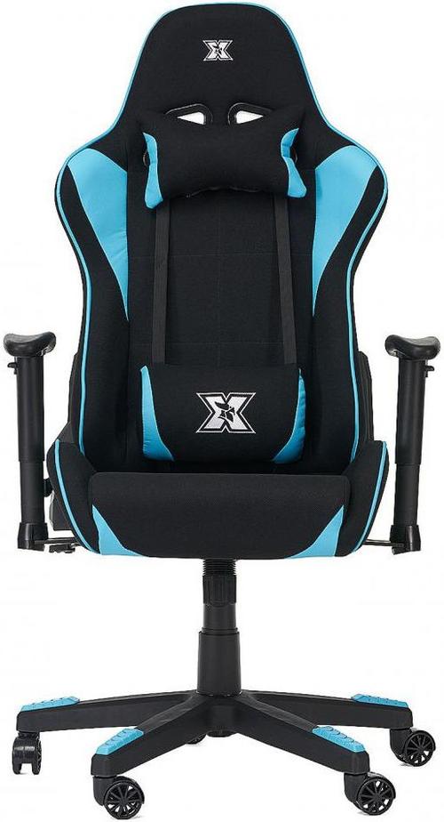 Scaun gaming Serioux Torin, reglabil (Negru/Albastru)