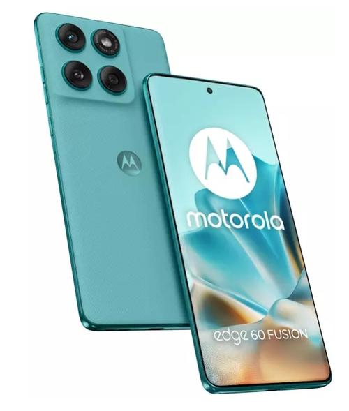 Telefon Mobil Motorola Edge 60 Fusion, Procesor Mediatek Dimensity 7300, P-OLED 6.67inch, 12GB RAM, 256GB Flash, Camera Dubla 50 + 13 MP, Wi-Fi, 5G, Dual Sim, Android (Albastru deschis)