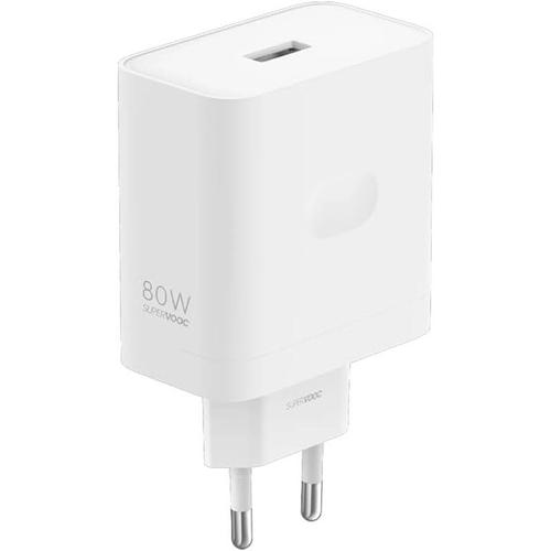 Incarcator retea Oppo SuperVooc, 80 W, USB-A (Alb)