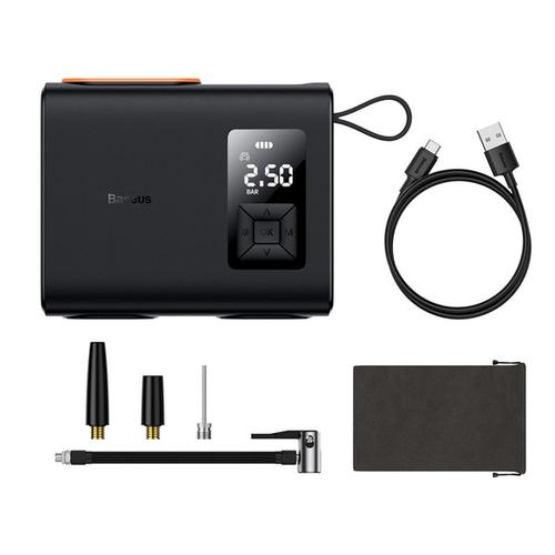 Compresor pentru vehicule electrice Baseus Mega Energy Pump, 6000mAh, 250W, Negru