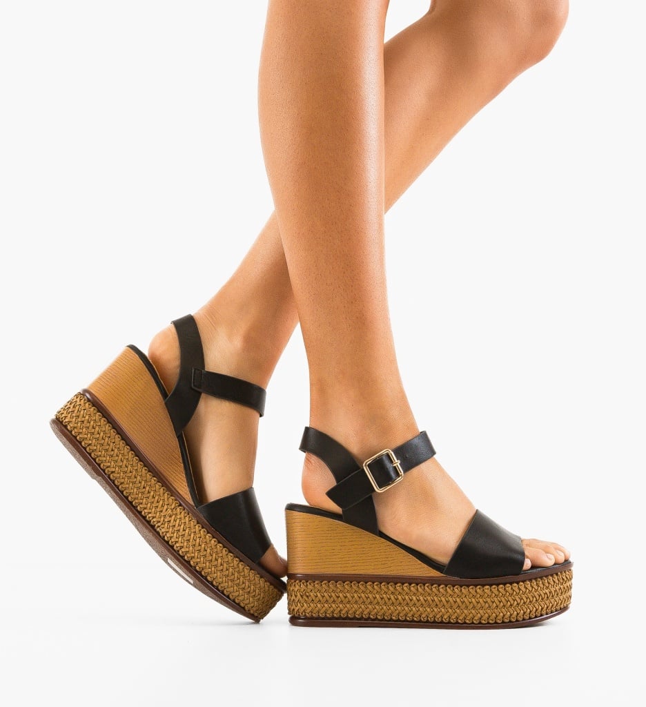 Sandale dama Fleur Negre