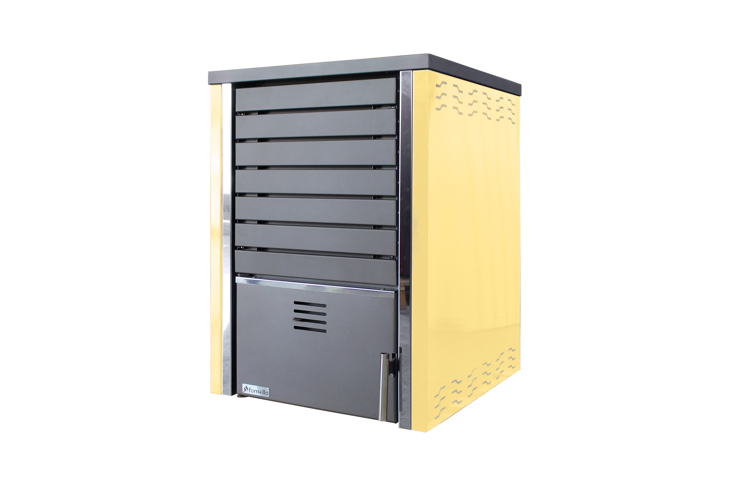 Centrala pe lemne FORNELLO SAUNA CREAM 30 kw pe combustibil solid ( lemn,carbune,bricheti ) ce se poate utiliza pentru incalzirea locuintelor,  si este echipat cu pompa de circulatie