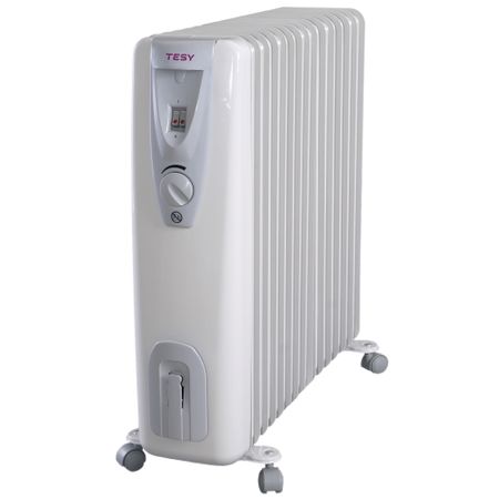 Calorifer electric TESY CB 3014 E01 R, 3000 W, 14 elementi, 3 trepte de putere, Termostat de siguranta, Termostat reglabil, Protectie anti-inghet