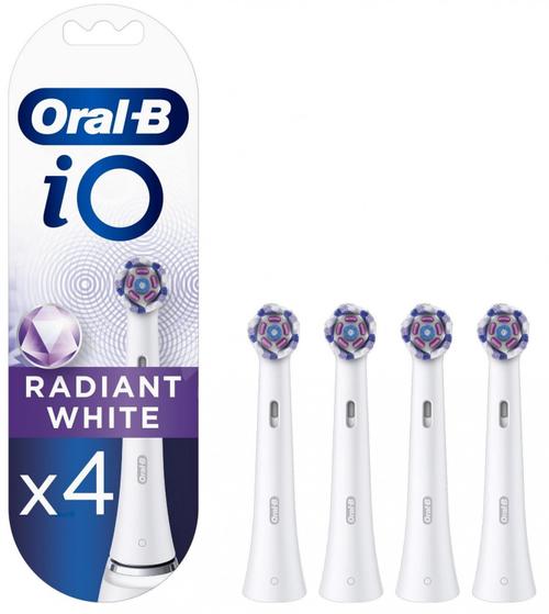 Rezerve periuta de dinti Oral-B iO Radiant White pentru Oral-B iO, 4 bucati (Alb)