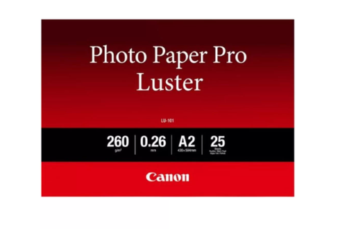 Hartie foto Canon LU-101  Pro, 25 coli, 260g-m2. A2, 420 mm x 594 mm