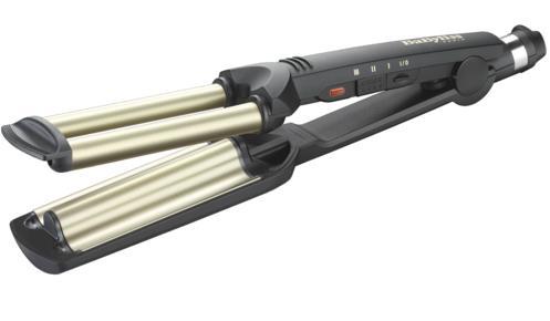 Placa de par Babyliss Easy Waves, Ceramic, 200 grade (Negru)