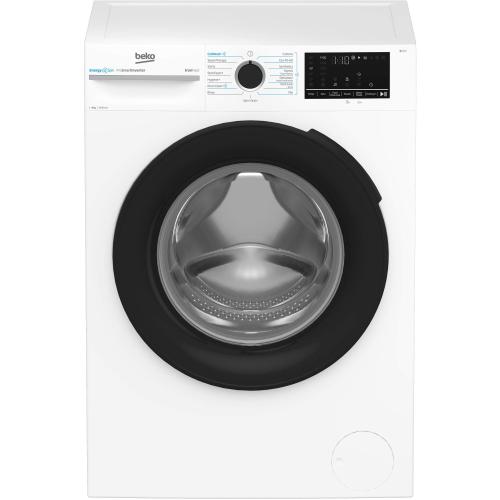 Masina de spalat rufe Beko BM3WFSU48415WB, 8 kg, 1400 rpm, Clasa A, Motor ProSmart Inverter, EnergySpin, ColdWash, SteamCure (Alb)