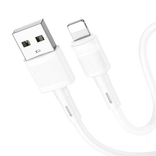 Cablu Date si Incarcare USB-A - Lightning HOCO X83 Victory, 18W, 1m, Alb