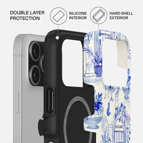 Husa Protectie Spate Burga Dual Layer Magsafe Sobremesa BHDLMSIXVIIP pentru Apple iPhone 17 Pro (Albastru)