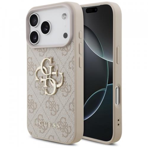 Husa pentru Apple iPhone 17 Pro Max, Guess 4G Big Logo (Roz)