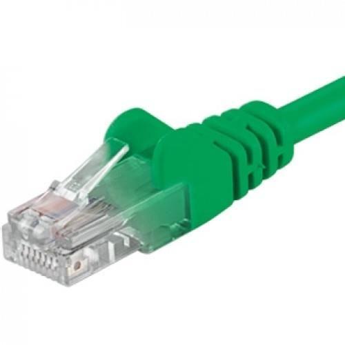 Patchcord UTP RJ45-RJ45 Categoria 6, 0.5m, verde, cupru integral, 26AWG