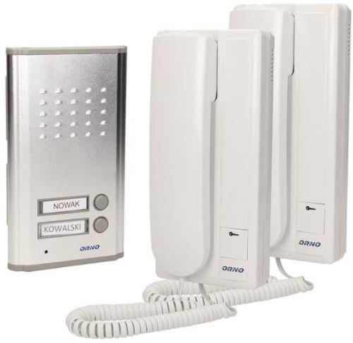 Interfon pentru doua familii Orno OR-DOM-RL-903 (Alb)