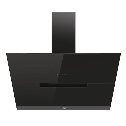 Hota incorporabila decorativa Haier HADG9DCS56B, motor 170w, 3 Viteze + Booster, Putere de absorbtie 852 mc/h, TouchControl, Iluminare LED, Clasa A++, 90 cm (Sticla neagra)