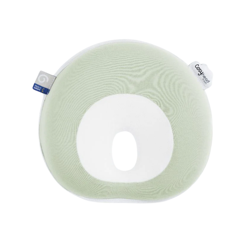 Perna anti-plagiocefalie Babymoov Cosyhead Fresh Sage Green, 24 x 22.5 x 4 cm