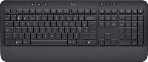 Tastatura Wireless Logitech Signature K650, Bluetooth Low Energy, Layout UK, Logi Options+ (Negru)