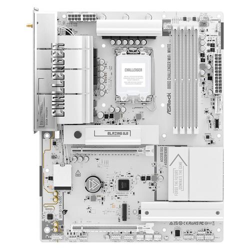 Placa de baza ASRock B860 CHALLENGER WIFI WHITE, LGA1851 (Socket V1), ATX
