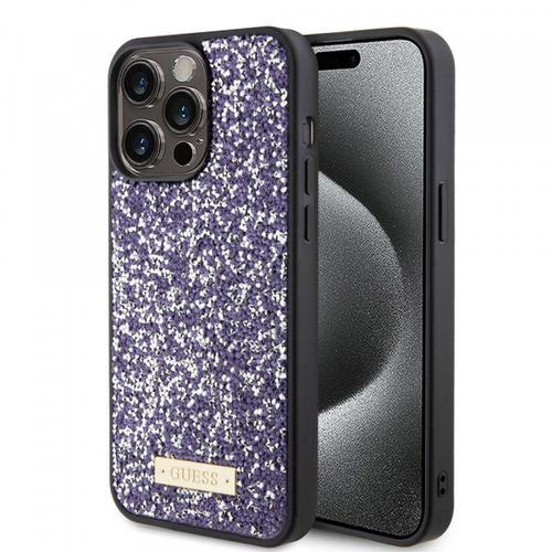 Husa pentru Apple iPhone 15 Pro Max, Guess, Rhinestone Metal Logo