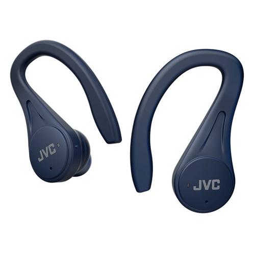 Casti Wireless JVC HA-EC25T, microfon, Bluetooth, Albastru