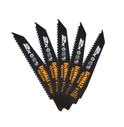 Panza fierastrau sabie DeWALT Extreme, 2xLife, Bi-Metal  152mm, 5 buc