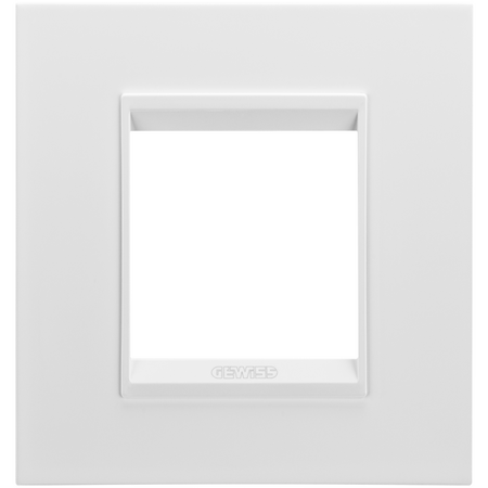 PLACA INTERNATIONALA LUX - IN METAL - 2 MODULE - ALB SATINAT MONOCROM - CHORUSMART