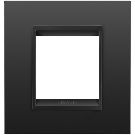 PLACA INTERNATIONALA LUX - IN METAL - 2 MODULE - SATIN MONOCROM NEGRU - CHORUSMART