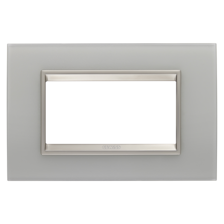 PLACA LUX - ÎN STICLA - 4 MODULE - REFLEXIE NATURALA - CADRU INTERIOR BRONZ DESCHIS MAT - CHORUSMART
