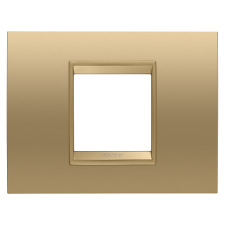 PLACA LUX - IN METAL - 2 MODULE - AUR - CADRU INTERIOR AUR MAT - CHORUSMART