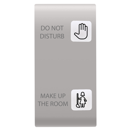 BUTON ÎNLOCUIBIL PENTRU PANOUL CU BUTOANE - SOLUTIE HOTELIERA - 2 LENTILE - DND+MUR - 1 MODUL - BEJ NATURAL - CHORUSMART