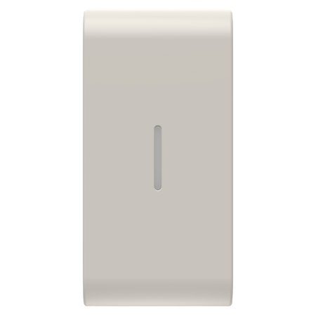 BUTON ÎNLOCUIBIL PENTRU COMENZI AXIALE - CU DIFUZOR - 1 MODUL - SATIN BEJ NATURAL - CHORUSMART