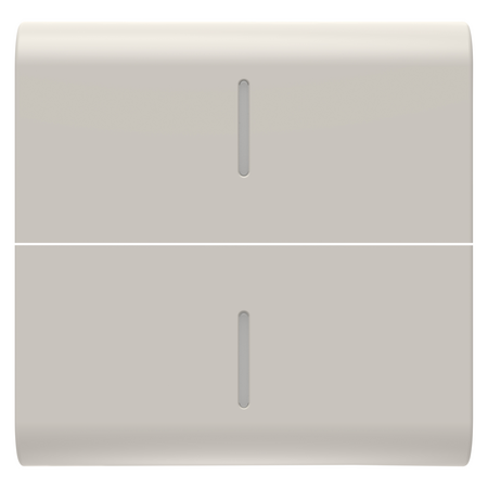 BUTON ÎNLOCUIBIL PENTRU COMENZI AXIALE - CU 2 DIFUZOARE - 2 MODULE - SATIN NATURAL BEJ - CHORUSMART