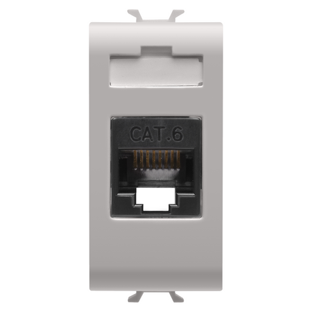PRIZA RJ45 - CATEGORIA 6 - UTP - 1 MODUL - BEJ SATINAT NATURAL - CHORUSMART