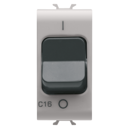 ÎNTRERUPATOR MINIATURAL - CARACTERISTICA C - 1P+N 16A 230Vac - 1 MODUL - SATIN NATURAL BEJ - CHORUSMART