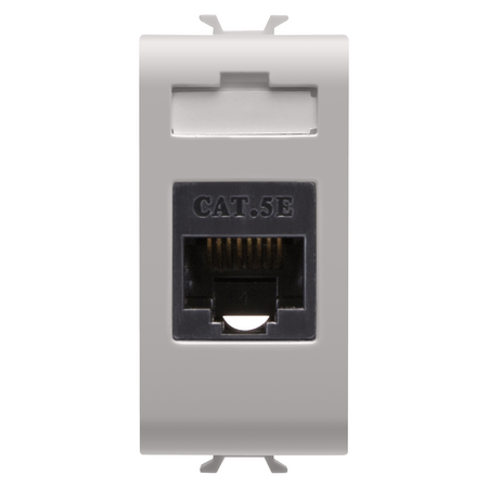 PRIZA RJ45 - CATEGORIA 5e - UTP - 1 MODUL - BEJ SATINAT NATURAL - CHORUSMART