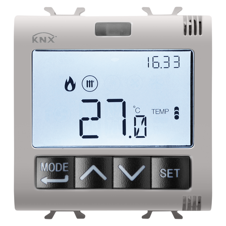 TERMOSTAT CU MANAGEMENT UMIDITATE - KNX - 2 MODULE - BEJ NATURAL - CHORUSMART