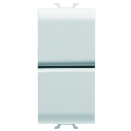 BUTON 1P 250V ac - NO+NO 16A - DUBLU - 1 MODUL - ALB SATINAT - CHORUSMART