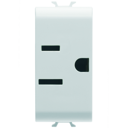 PRIZA STANDARD SUA 250/125V c.a. - 2P+E 15A - 1 MODUL - ALB SATINAT - CHORUSMART